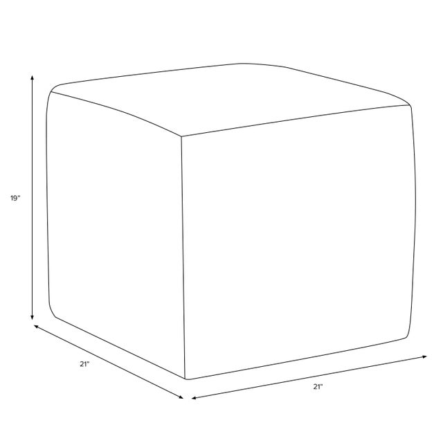 Cube Ottoman in Fauna Multi, Set of 2 For Sale In Chicago - Image 6 of 7