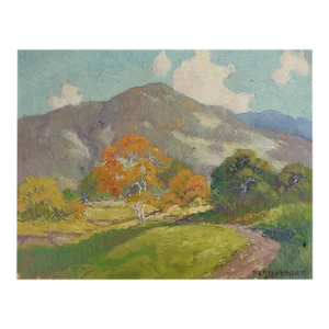 Vintage Early 20th Century Peter Lanz Hohnstedt Landscape Painting
