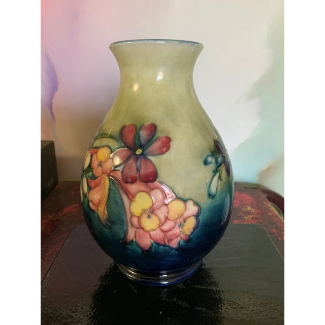 Impressionist William Moorcroft "Spring Flowers" Signed Baluster Vase Circa 1930 For Sale - Image 3 of 13