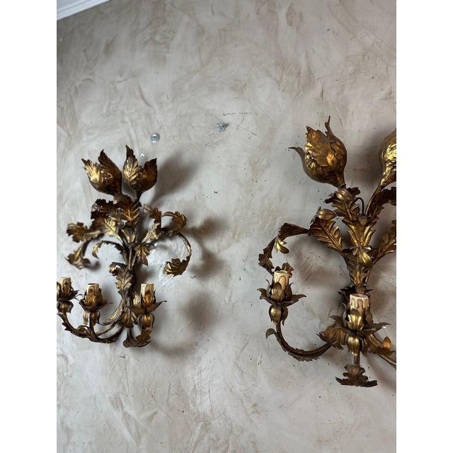 Vintage Italian Wall Lights, 1950s, Set of 2 For Sale - Image 4 of 16