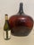 Early 20th Century French Demijohn Wine Bottle Jug Handblown Amber Brown Glass 18" For Sale - Image 10 of 12