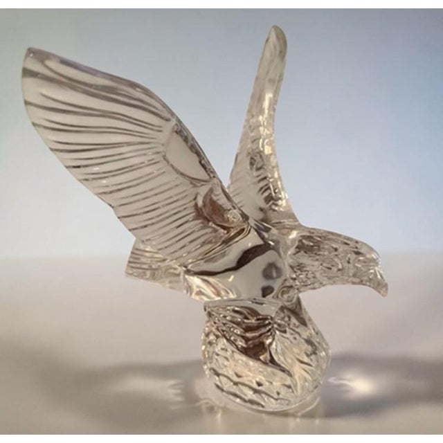 Waterford Crystal Fred Curtis Sculpture/Figurine - Eagle With Outstretched Wings (Vintage, Model #105153) For Sale - Image 17 of 18