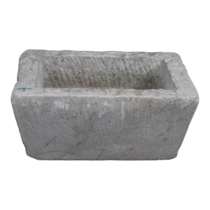 18" Inch Long Hand Chiseled Stone Trough 24-4