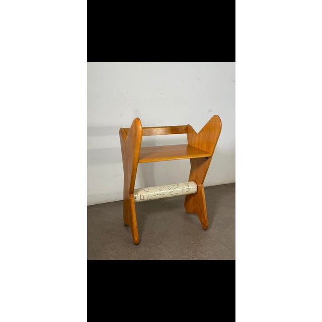 Vintage Wooden Console Table with Ceramic by Vittorio Dassi for Dassi Mobili Moderni, 1950s For Sale - Image 6 of 7