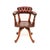 A superb antique Victorian oak and leather swivel desk chair by James Shoolbred. This was made in England, it dates from...