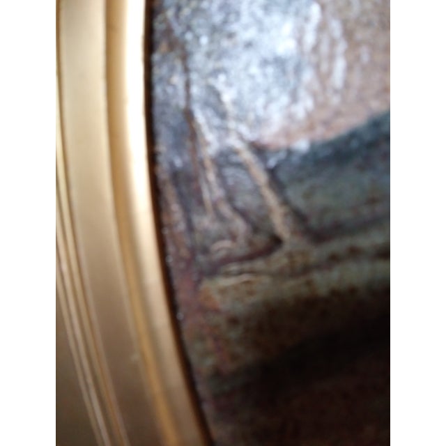 Brown 18th Century Oil on Canvas Old Master Painting of the Madonna For Sale - Image 8 of 11