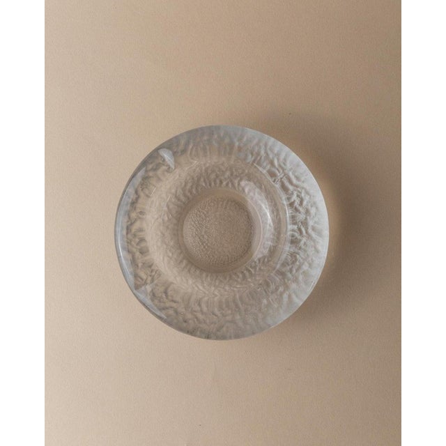 Vintage Clear and Ice Murano Glass Ashtray, Italy, 1970s For Sale - Image 4 of 13