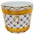Rococo 1960s Louis XVI Style Blue & White 24 K Gold Mangani Cachepots - a Pair For Sale - Image 3 of 10