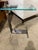 DIA - Design Institute America Attributed Dia Vintage Brushed Nickel and Glass Top Side Table For Sale - Image 4 of 5