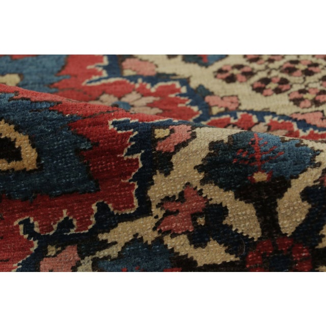 Textile Antique Turkish Floral Wool Rug by Rug & Kilim, 1910-1919 For Sale - Image 7 of 8