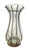 This vintage Crate & Barrel caged blown glass bubble vase stands at 19 inches tall with a metal base, making it a stunning...