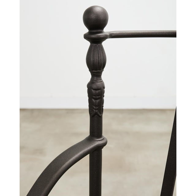 Set of Four Michael Taylor Montecito Bronzed Garden Barstools For Sale - Image 11 of 18