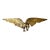 Vintage Gold Painted Metal Eagle Wall Sculpture For Sale