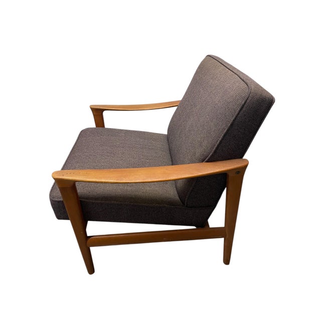 Mid-Century Modern Scandinavian Teak Lounge Arm Chair For Sale - Image 12 of 12