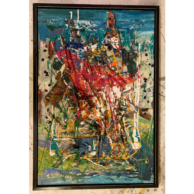2020s Abstract Expressionism, Large, Mixed Media, Oil Painting, Art, by Van Ness For Sale - Image 5 of 8