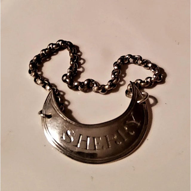 Traditional 18th Century Phipps and Robinson Crescent Shape Decanter Tag For Sale - Image 3 of 4