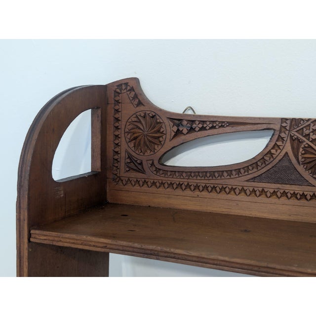 Antique Carved Wall Shelf, 1920s For Sale - Image 4 of 17