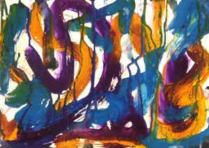 Stephen Priestner, Vibrant Colored Abstract Twists and Turns