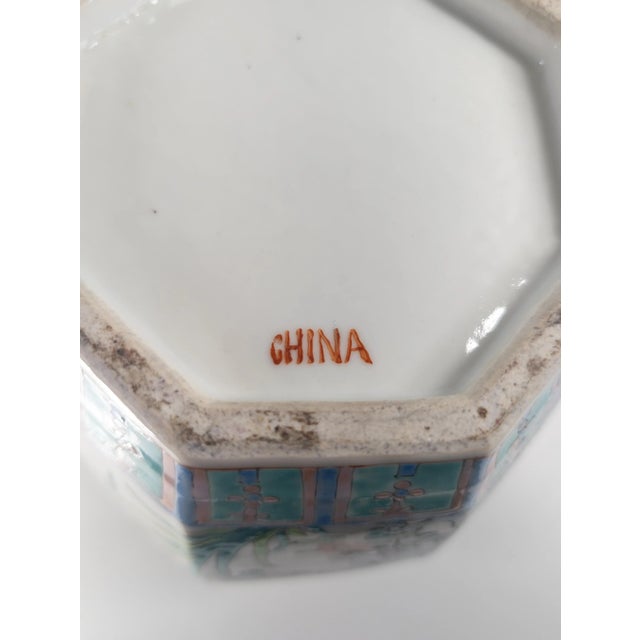 Early 20th Century Chinese Republic Period Famille Rose Faceted Jar or Vase For Sale - Image 18 of 18