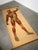 Large-scale vintage German anatomical school chart depicting the muscular system of the human body. Produced in Germany in...