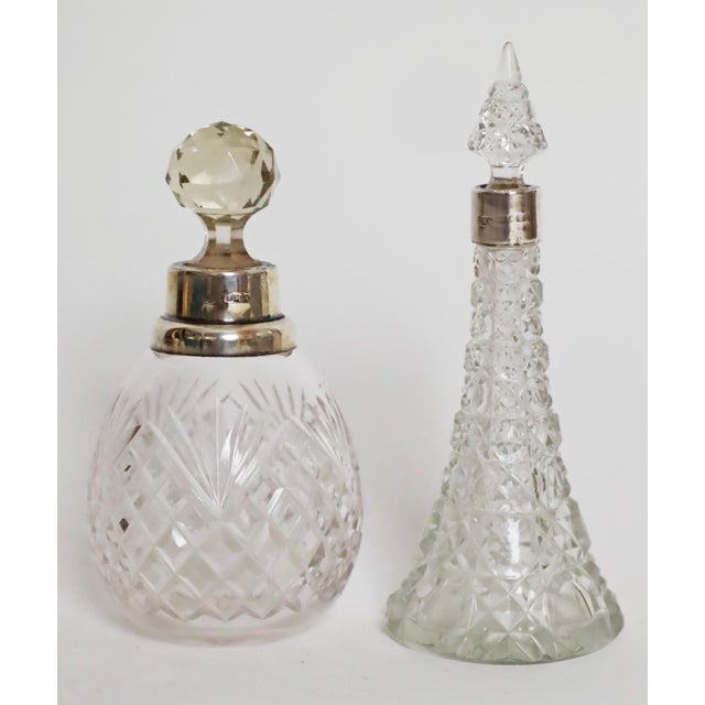 Perfume Bottles in Lead Crystal and Sterling Silver, 1890, Set of 2 For Sale - Image 10 of 10