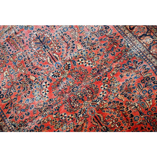 1920s, Handmade Antique Persian Sarouk Rug 4' X 6.8' For Sale - Image 4 of 11