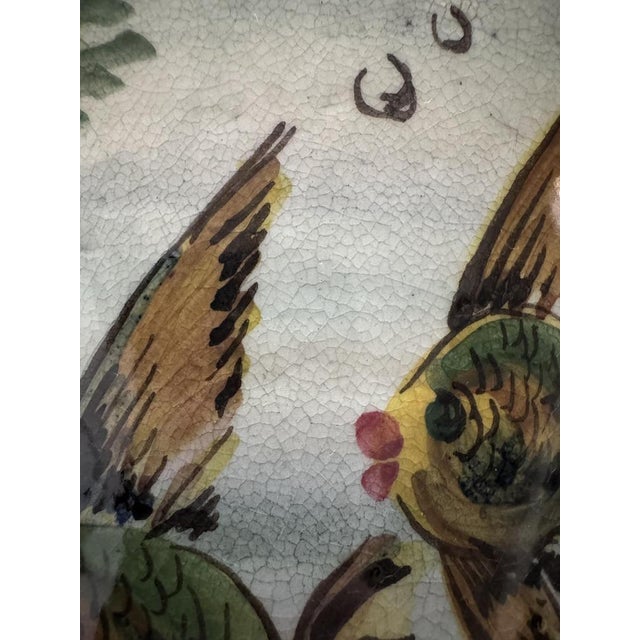 Ceramic Ceramic Cache Pot Plant Holder by Rayon Albisola, Italy, 1950s For Sale - Image 7 of 9