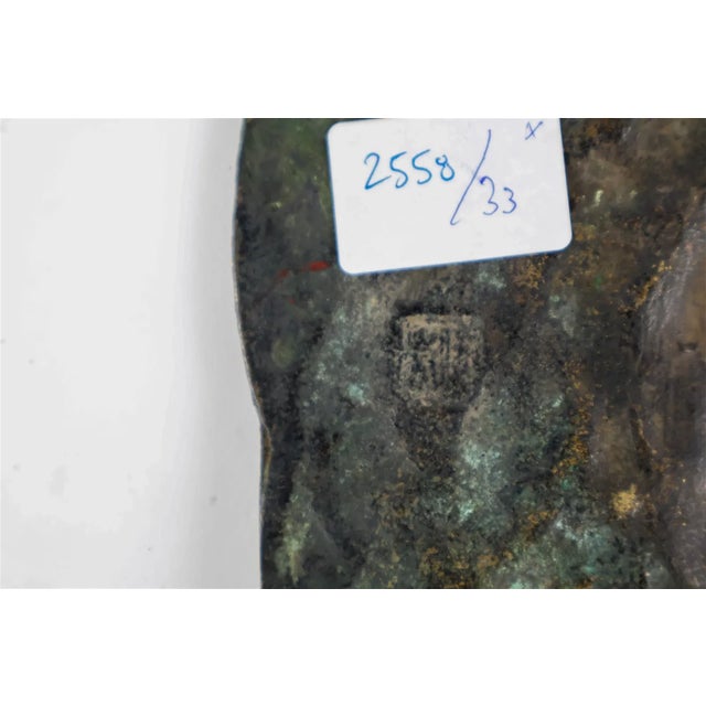 Bronze Antique 19th Century Southeast Asia Hindu Shiva God Bronze Wall Plaque Statue For Sale - Image 8 of 11