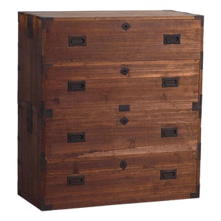 Antique Japanese Chest of Drawers in Wood For Sale