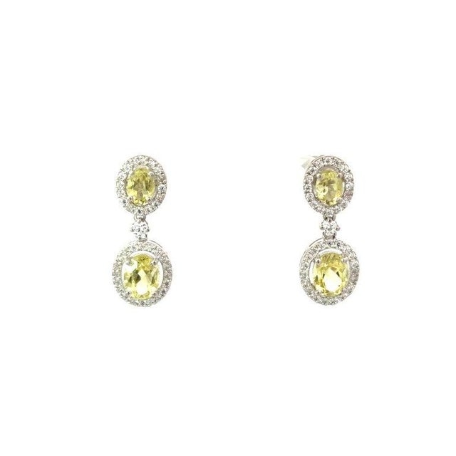 Not Yet Made - Made To Order Lemon Topaz Statement Drop Earrings in 925 Sterling Silver for Her, a Pair For Sale - Image 5 of 10