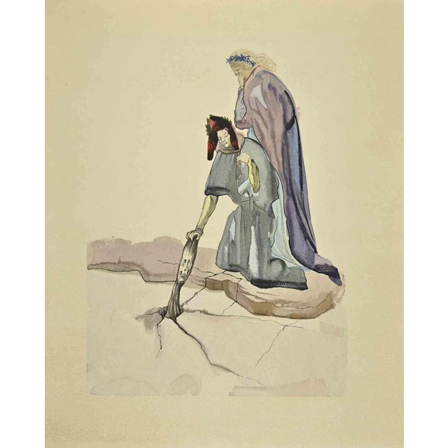 Salvador Dali, The Traitors, Woodcut Print, 1963 For Sale - Image 4 of 4