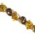 Mid-Century Modern Vintage Designer Amber Crystal Link Bracellet 1950s For Sale - Image 3 of 8