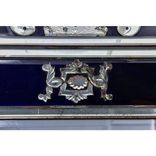 19th Century French Eglomisé Venetian Etched Wall Mirror For Sale - Image 13 of 14