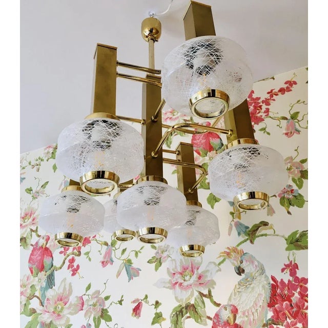 Chandelier by Gaetano Sciolari for Sciolari, 1980s For Sale - Image 9 of 18