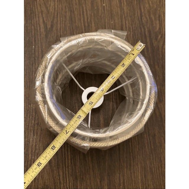 Rustic Style Small Drum Shape Bulrap Lampshade For Sale In Pittsburgh - Image 6 of 7