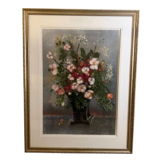 Aleah Koury Original Mixed Media Oil Painting 54” Gallery Framed For Sale