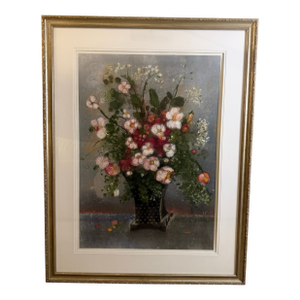 Aleah Koury Original Mixed Media Oil Painting 54” Gallery Framed