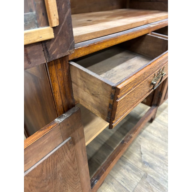 Wood Antique Victorian Early American Pie Safe Kitchen Cupboard Cabinet Pantry For Sale - Image 7 of 15