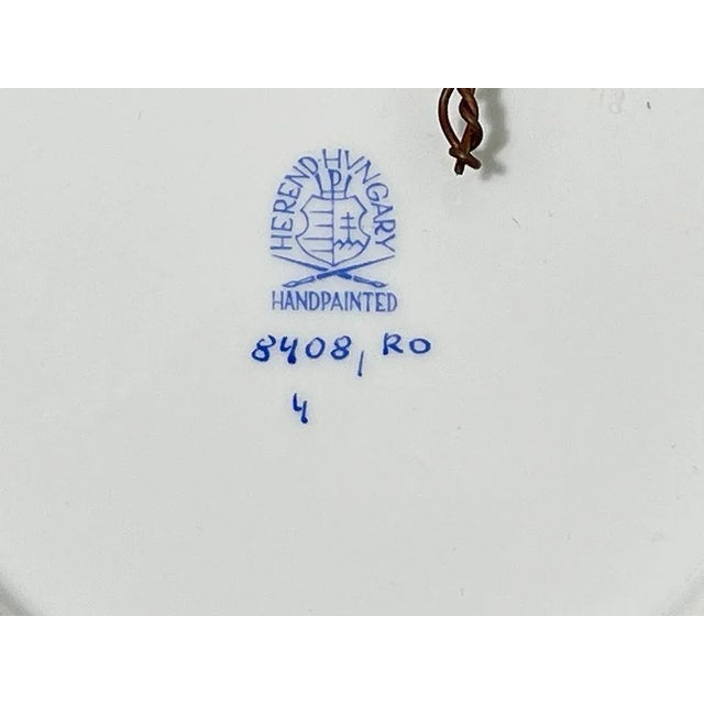Hungarian Rothschild Porcelain Set fromm Herend, Set of 3 For Sale - Image 9 of 12