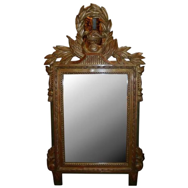 19th C. French Giltwood Mirror ...Of Small Size For Sale