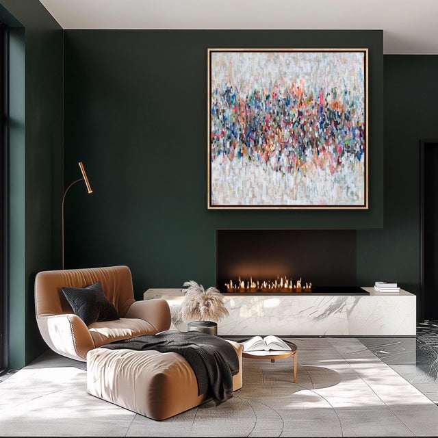 Framed Original Abstract Painting Titled Hot Spot For Sale - Image 9 of 12