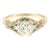 Repurposed 14k Yellow Gold 1.38 Carat Old European Cut Reproduction Ring, Size 6.5 For Sale