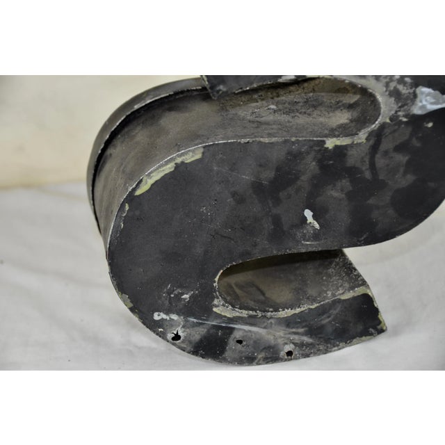 1970s Metal Letter S Advertising Sign, 1970s For Sale - Image 5 of 10