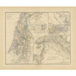 Historical Map of Canaan, 1880 For Sale