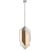 Kelly Wearstler for Visual Comfort Signature Ophelion Medium Pendant in Polished Nickel with Alabaster For Sale