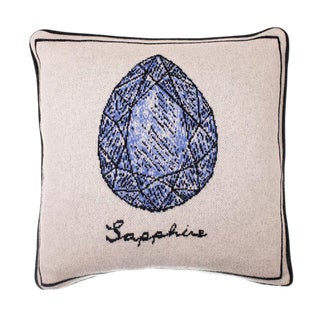 Fee Greening - Sapphire Cashmere Pillow For Sale