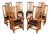 Stickley Mission Collection Set of Eight Oak Spindle Dining Chairs For Sale
