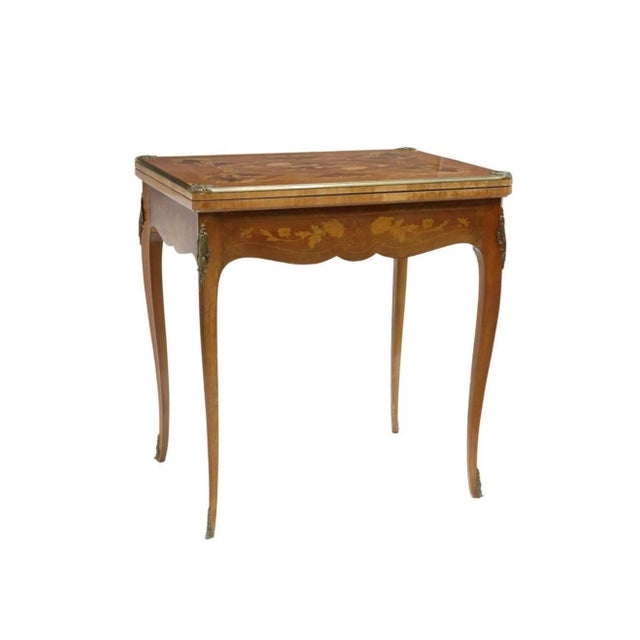 Signed French Louis XV Style Games Table For Sale - Image 10 of 10