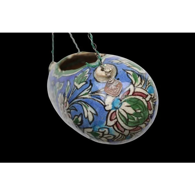 Polychrome Kashkul Begging Bowl Pottery, 1950s For Sale - Image 6 of 18