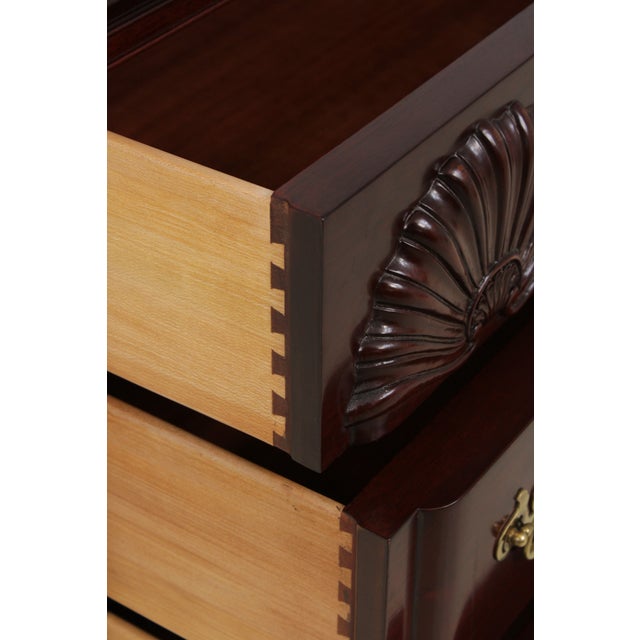 Kindel Mahogany Block Front Goddard Chest For Sale In Philadelphia - Image 6 of 16
